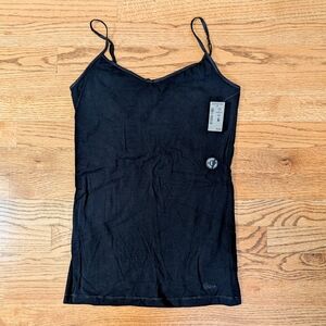 Aeropostale Junior's Favorite Cami Y2K Black Stretch Tank Top Size L